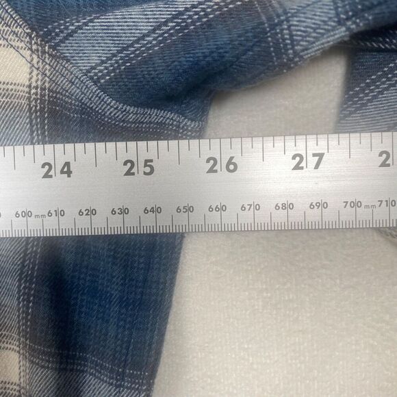 Simms Men’s Blue Plaid Flannel Shirt Long Sleeve Size XL TG Outdoor Fishing - Picture 12 of 14